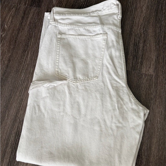 Abercrombie & Fitch Off-White Mid-Rise Slouchy Jeans - Picture 4 of 6